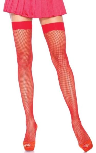 Calze a rete fino alla coscia Leg Avenue Nylon Fishnet Thigh Highs