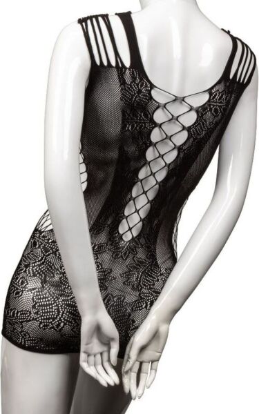 Minivestito Scandal Peek-A-Boo Mini Dress di CalExotics, in pizzo a rete nero