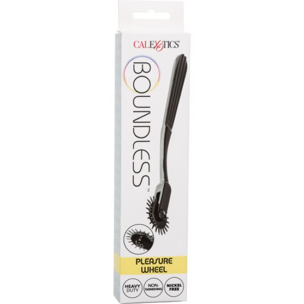 Rotella di Wartenberg CalExotics Boundless Pleasure Wheel, di colore nero, con la sua rotella da 22 punte