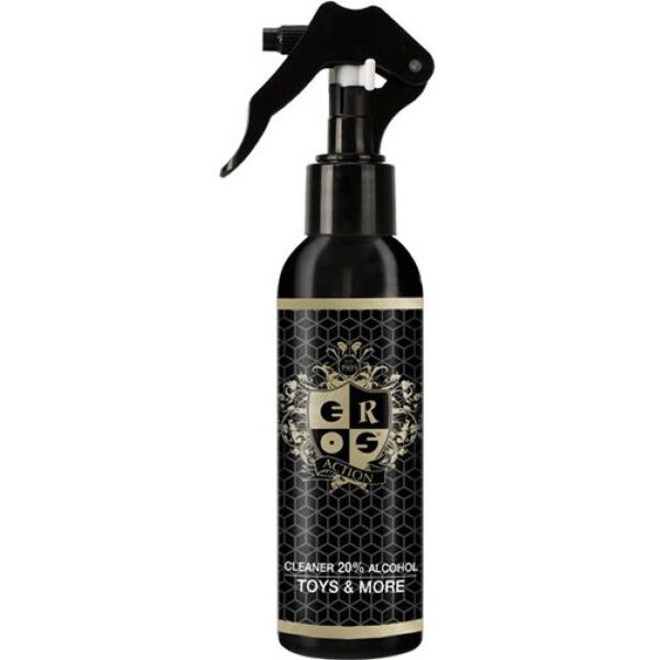 Flacone con vaporizzatore di Eros Action Cleaner 20% Alcohol da 150 ml