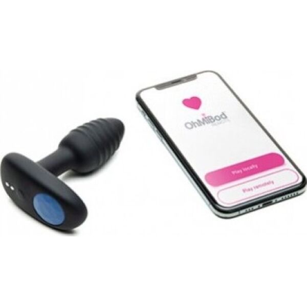 Plug anale vibrante Kiiroo Lumen in silicone con luce LED