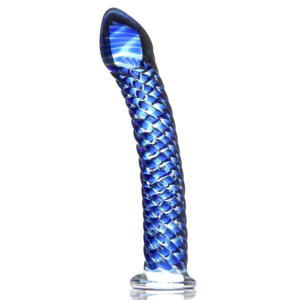 Dildo in vetro Pipedream Icicles N. 29, in vetro soffiato