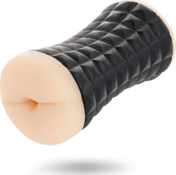Masturbatore maschile Womanvibe Gumy con le sue due aperture, vagina e ano