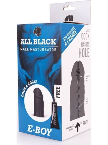 Masturbatore All Black E-Boy ABM02