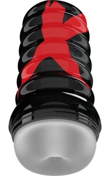 Masturbatore PDX Elite Air-Tight con il suo guscio esterno scanalato