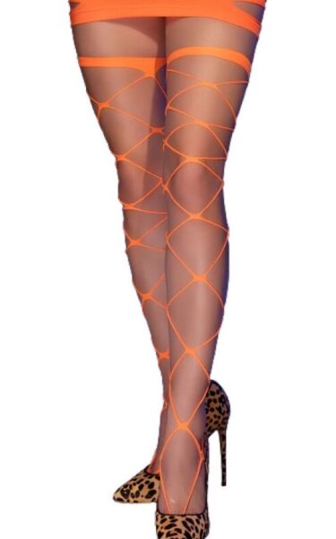 Calze a rete cabaret Chilirose CR 4264 con maglie larghe
