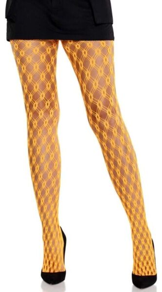 Collant a rete Leg Avenue Lyric Eyelet con disegno geometrico a occhielli