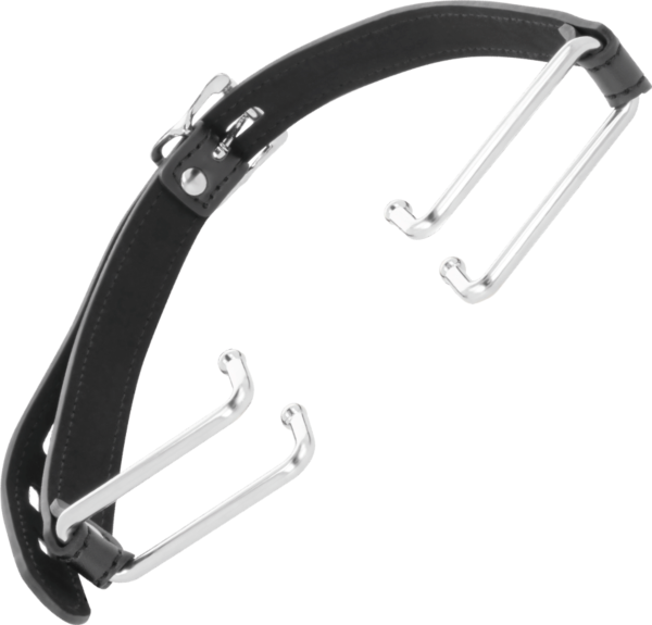 Bavaglio Darkness con ganci e cinghie regolabili