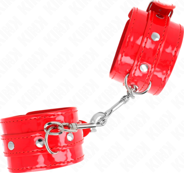 Manette Kink Wrist Restraint rosse con borchie