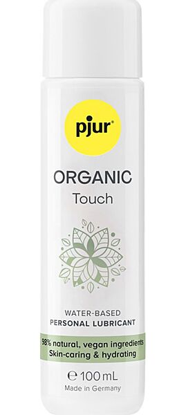 Flacone di lubrificante a base d'acqua pjur Organic Touch da 100 ml