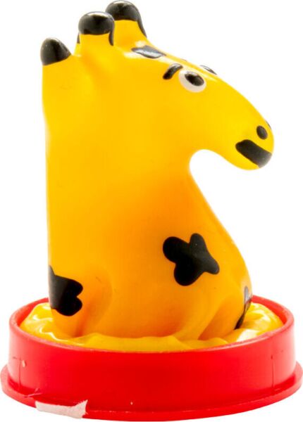 Preservativo decorativo Condomerie giraffa dipinto a mano