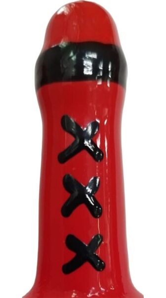 Preservativo scherzoso Condomerie Amsterdam Red dipinto a mano