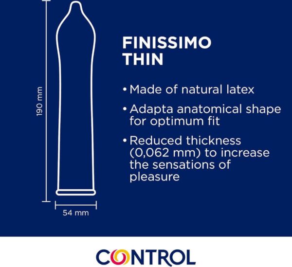Confezione da 144 preservativi Control Finissimo Senso