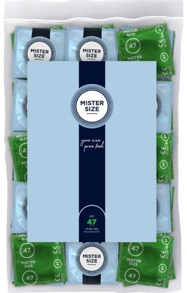 Confezione di preservativi Mister Size da 100 pezzi