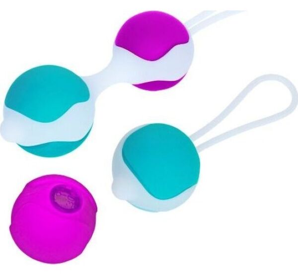 Set di palline vaginali Pretty Love Flirtation Orgasmic Ball Deluxe in silicone, con le sue sfere intercambiabili