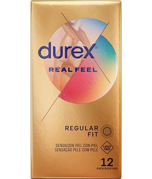 Confezione da 12 preservativi Durex Real Feel