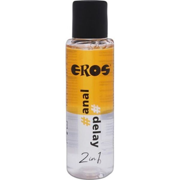 Flacone da 100 ml del lubrificante anale Eros 2 in 1 Anal Delay
