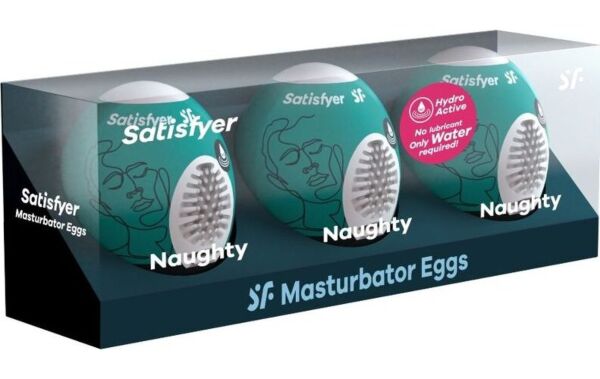 Set di tre uova masturbatore Satisfyer Masturbator Egg Set Naughty
