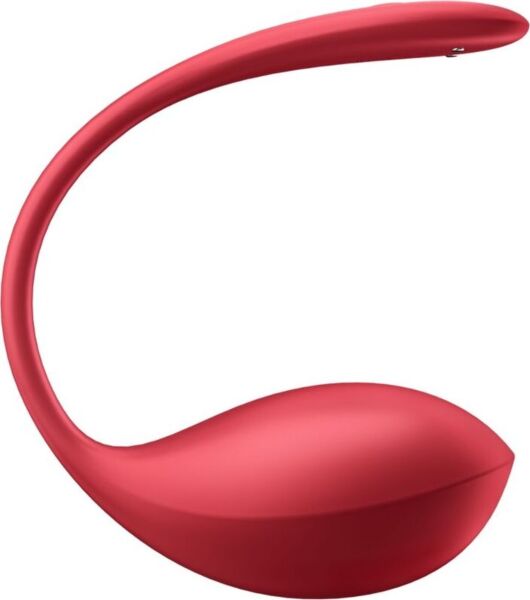 Vibratore rosso Satisfyer Shiny Petal dal design flessibile