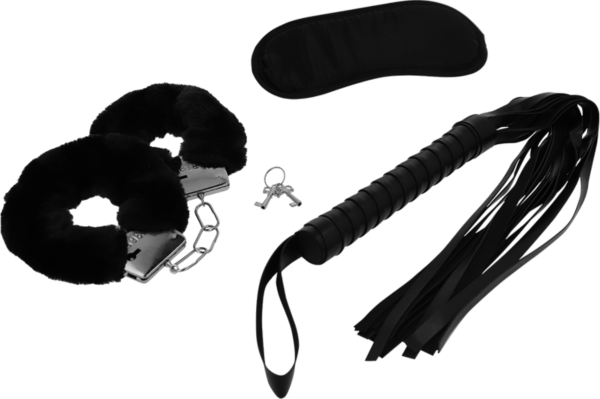Set bondage Intense Fetish con manette, maschera e frusta