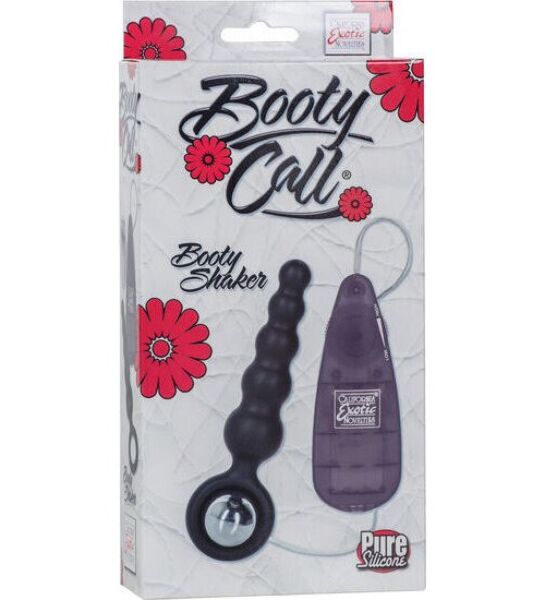 CalExotics Booty Call Booty Shaker Black nero, con sonda a gradini, anello circolare, bullet vibrante e telecomando con cavo