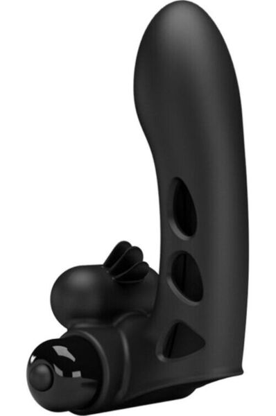 Vibratore da dito Pretty Love Orlando BI-014836, guaina in silicone nera