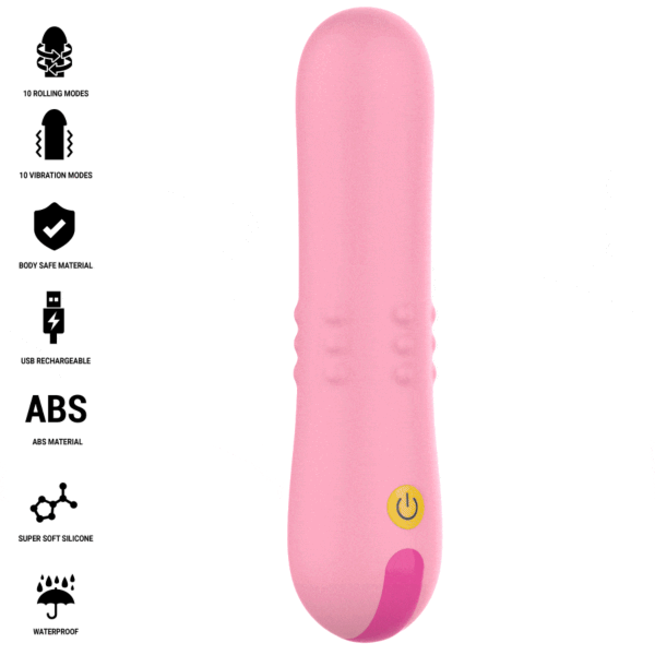 Vibratore Intense Barbara con perle rotanti interne