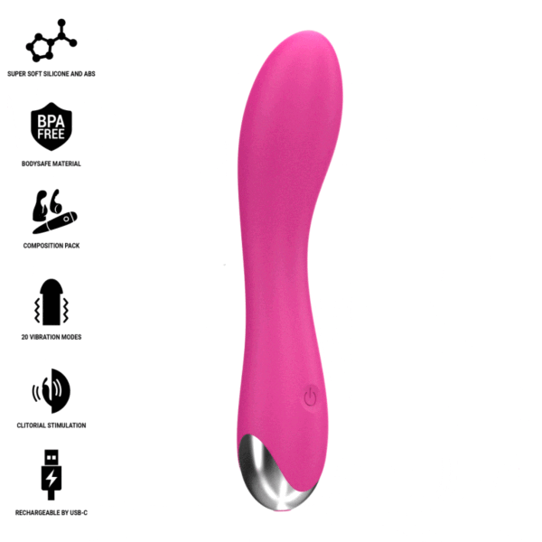 Vibratore Intense Cher con le sue testine intercambiabili
