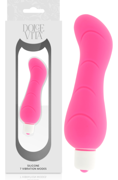 Vibratore Dolce Vita in silicone con la sua guaina removibile