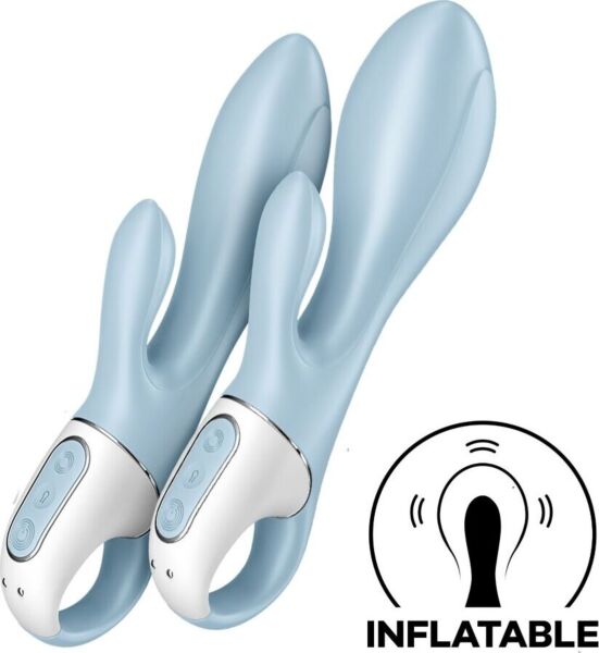 Vibratore rabbit Satisfyer Air Pump Bunny 1 azzurro