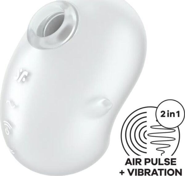 Vibratore lay-on Satisfyer Cutie Ghost bianco
