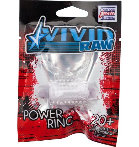 Anello fallico vibrante Calexotics Vivid Foil Pack, trasparente, in silicone