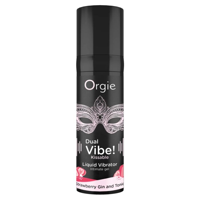 DUAL VIBE! STRAWBERRY GIN & TONIC KISSABLE LIQUID VIBRATOR