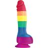 Edizione colori orgoglio pene silicona 15cm