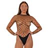 Body Lace con maniche lunghe e design a rete