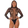 Teddy Lace High Neck con dettaglio audace
