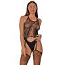 Body Stocking Lace con scollo all'americana