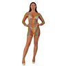 Lingerie Sexy Lace Rainbow Mini Dress con costruzione a rete