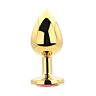Plug Anale Toosh Metal Large Stone con Base Decorativa Rojo