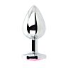 Plug Anale Toosh Metal Large Stone con Base Decorativa Rosa
