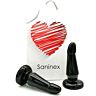 Devozione Saninex - plug & dildo con base di aspirazione - nero