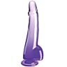 Dildo King Cock 19 cm Morado Realistico