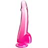 Dildo King Cock 19 cm Rosa con Testicoli