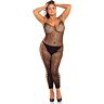 Maglia bodystocking animal crotchless - nera