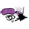 Set di accessori Lover: Antifaz, Esposas e Pluma
