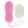 Vibratore OHMAMA Huevo Rosa Rotante con Telecomando