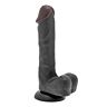 Dildo S Pleasures Don Jon Black HiperRealistic 22,5 cm con testicoli