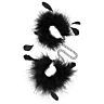 Manette S Pleasures Feather Cuffs | Manette di piume nere