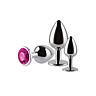 Plug Anale S Pleasures Metal MAX | Set da 3 con punta conica