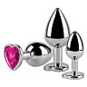 Plug Anale S Pleasures Metal LIA | 3 Pezzi con Design Elegante